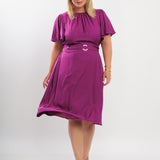 Vestido Curto Poliviscose Com Argola