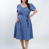 Vestido Curto Alfaiataria Com Pesponto